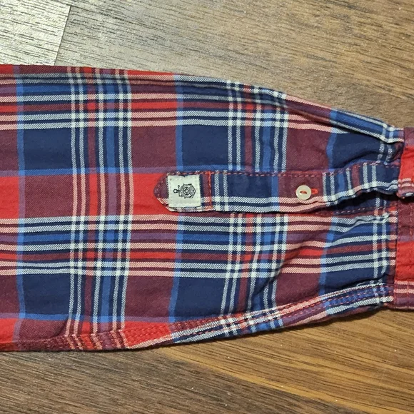 NAUTICA mens thin flannel long-sleeve Shirt SIZE LARGE MULTICOLOR LL30 - Picture 12 of 16